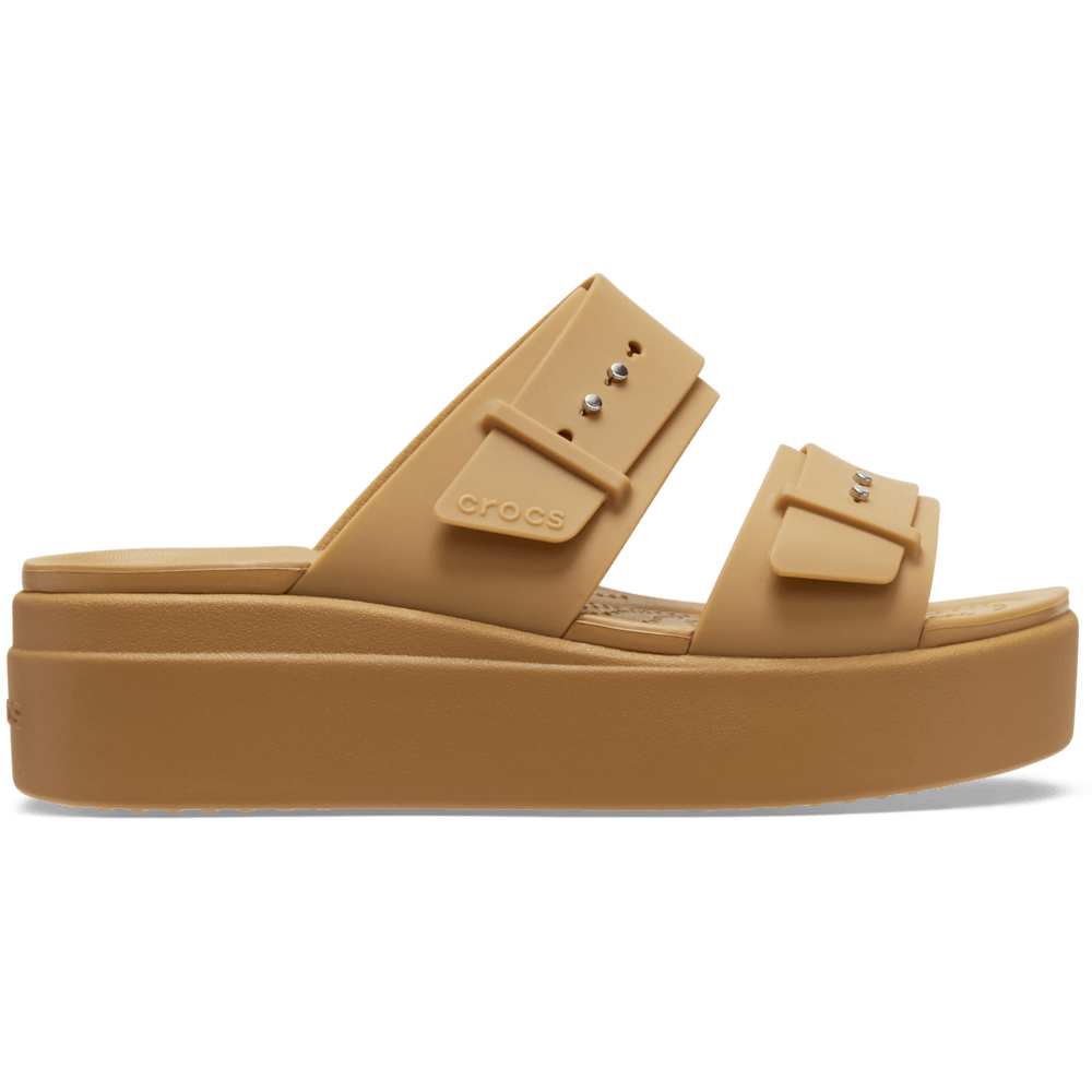 Brooklyn Buckle Low Wedge Sandal