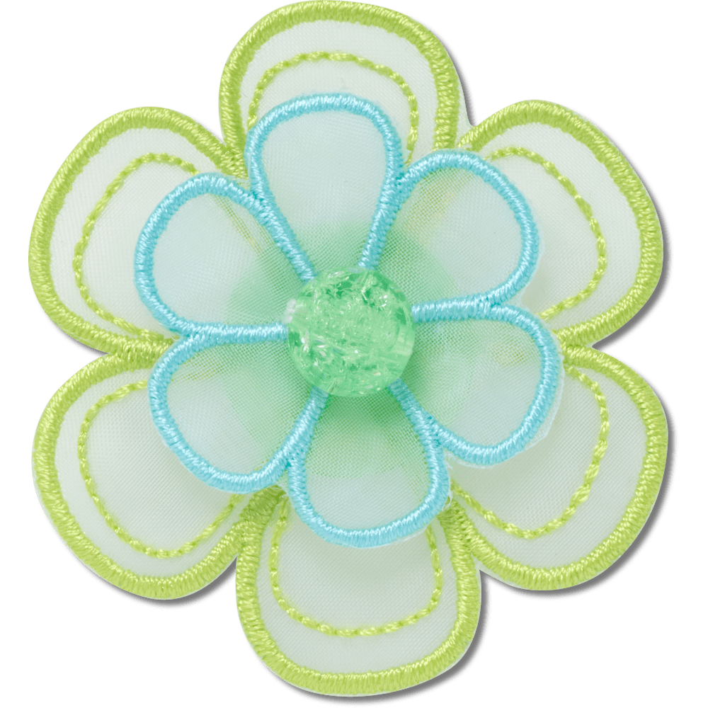 Green Mesh Flower